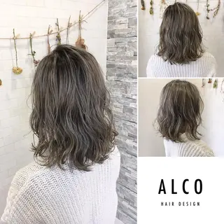 ミディアム カラー ワタイショウタ 髪質改善✨眉毛サロンのヘアスタイル