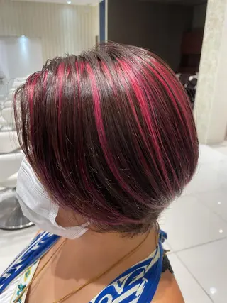 ショート 曲がる縮毛矯正◎高岡 ブリーチ後でも縮毛◎のヘアスタイル