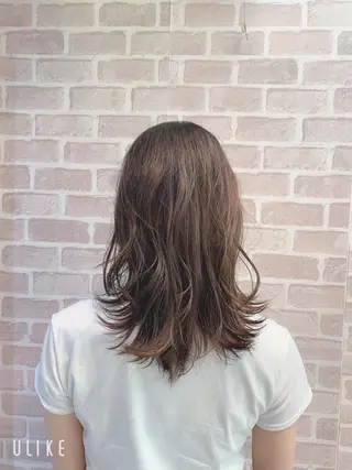 ミディアム カラー 暖色系カラー❤️櫻井 亜美のヘアスタイル