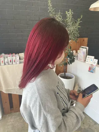 セミロング カラー 2do☁️ ワタナベ　アヤのヘアスタイル