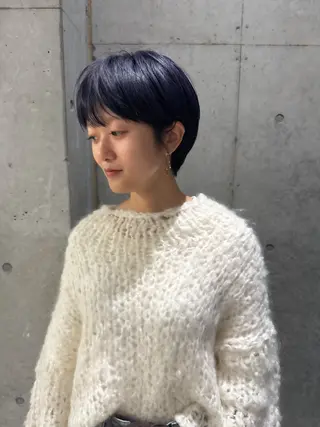 ショート カラー ヘアアレンジ ミニボブ/ブリーチ 🌈MISATOのヘアスタイル