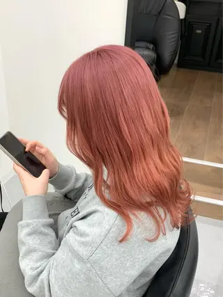 ロング カラー レイヤー ハイトーン 暖色⭐︎KANAKOのヘアスタイル