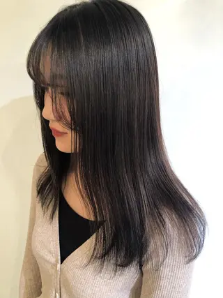 カラー ブリーチカラー🎀 韓国風/寺門美優のヘアスタイル