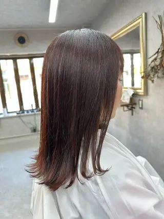 セミロング カラー Lien 深井店のヘアスタイル