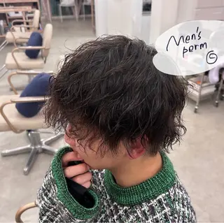 ショート パーマ メンズ and c yumeのヘアスタイル