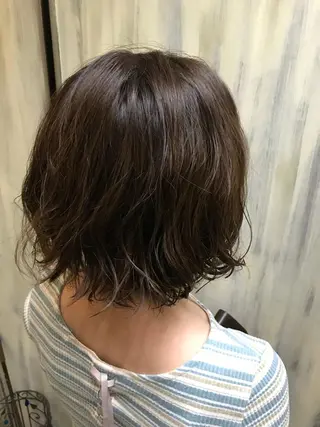 ショート カラー パーマ TERRACE 福島所属・shi hoのヘアスタイル