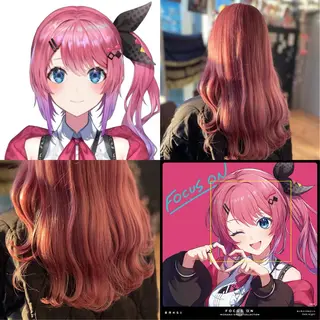 ロング 💖推しカラー💖 オタク美容師✂ゆづきのヘアスタイル