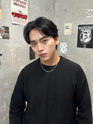 ショート パーマ メンズ door white hideのヘアスタイル