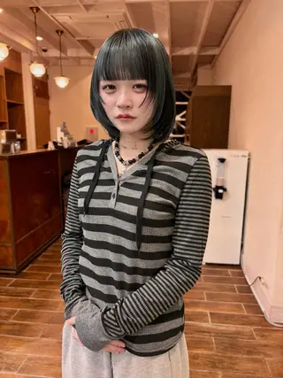 ミディアム カラー ハイトーン/デザイン カラー/るいのヘアスタイル