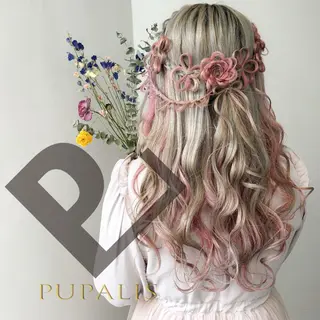 セミロング ヘアアレンジ 『推し活』被らない ヘアアレンジのヘアスタイル