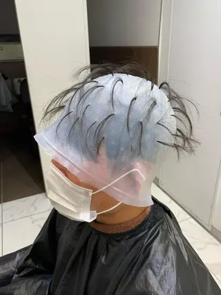 ショート カラー メンズ 【メンズ縮毛矯正】 田中秀斗のヘアスタイル