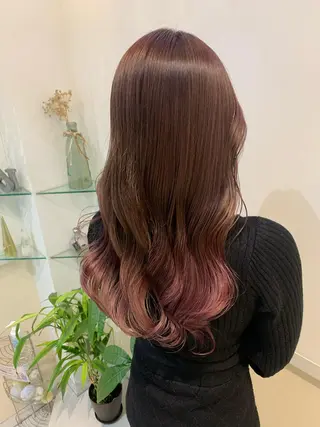 ロング カラー 透けるbrown カラー🎗♡yukaのヘアスタイル