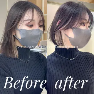 ショート カラー レイヤー専門家 ダブルカラー修のヘアスタイル