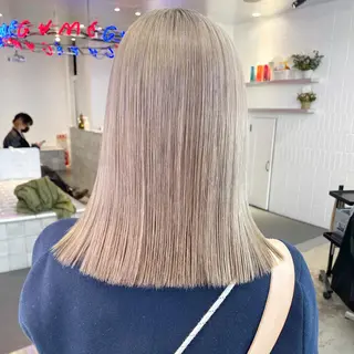 ミディアム カラー ヘアアレンジ メンズ キッズ ネイル マツエク・マツパ アイブロウ ボブ×柔らかいカラー 🩰misaki𓍼のヘアスタイル