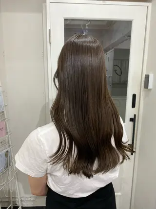 セミロング カラー 楓🦋韓国系レイヤー / 透明感カラー🤍のヘアスタイル