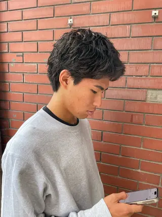 ショート パーマ メンズ 【柏メンズパーマ職人 】店長 KAZUMAのヘアスタイル