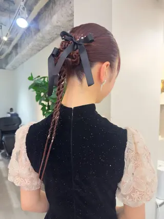 ロング ヘアアレンジ レイヤー/顔周り /いいぬまみかのヘアスタイル