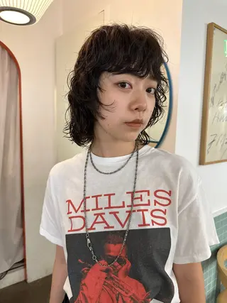 ショート パーマ ボブ/レイヤー/ケア パーマ/リュウタのヘアスタイル