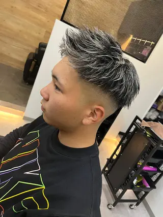 ショート カラー ヘアアレンジ メンズ men'slapis YUTOのヘアスタイル