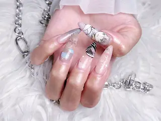 ネイル ☁️Minmin Tsuki💙🩵のネイルデザイン