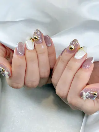 ネイル Agate miku🎀‧₊のネイルデザイン