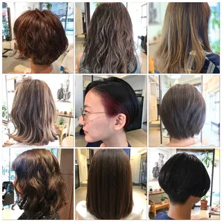カラー パーマ newi saLyu 片岡ふきのヘアスタイル