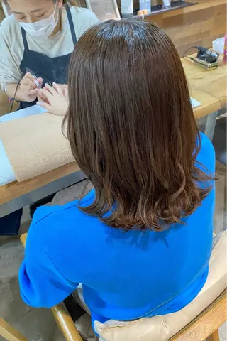 セミロング ヘアアレンジ 菊地 紗矢のヘアスタイル