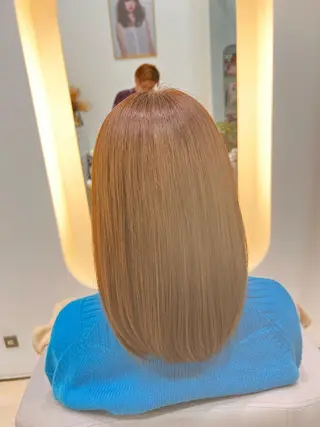 ミディアム カラー パーマ ヘアアレンジ メンズ キッズ ネイル マツエク・マツパ アイブロウ 堀井 凌平のヘアスタイル