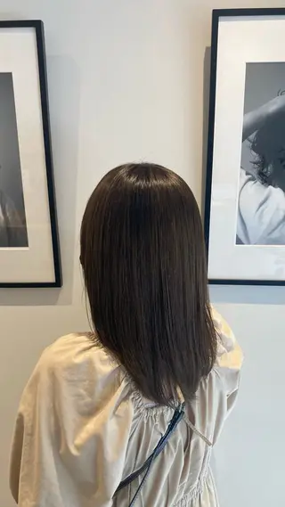 セミロング カラー CYAN.栄店所属・久野 紗愛のヘアスタイル