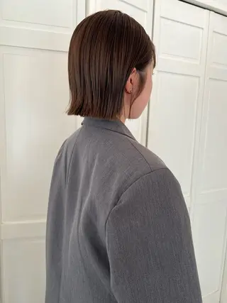 ミディアム ブリーチカラー🎀 韓国風/寺門美優のヘアスタイル