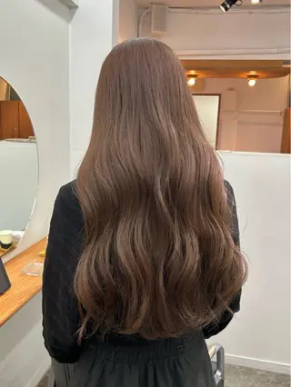 ロング カラー ENIEN MAKE'S 立川所属・綾/ベージュカラー /パーマ🩰のヘアスタイル