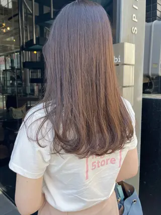 ロング 透明感カラー♡ 岡部瑠里のヘアスタイル