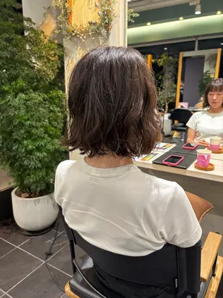 ショート パーマ オーガニックカラー/ 表参道/ルカのヘアスタイル