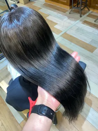 セミロング メンズカット/パーマ 艶カラーTAIGA︎のヘアスタイル