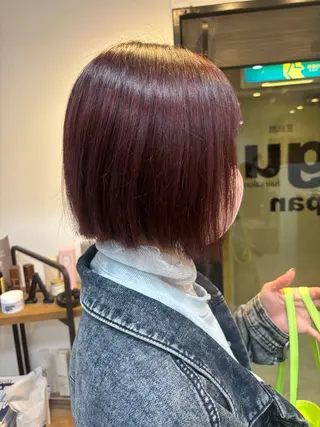 ミディアム ヒグチ ハルナのヘアスタイル