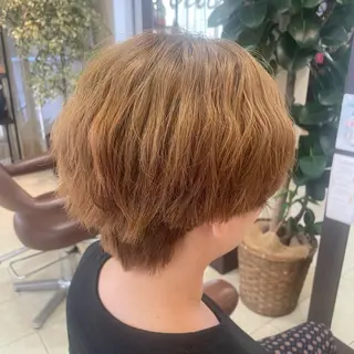 ショート カラー 🍒暖色カラー🍒 ✨髪質改善✨西村亜弥のヘアスタイル