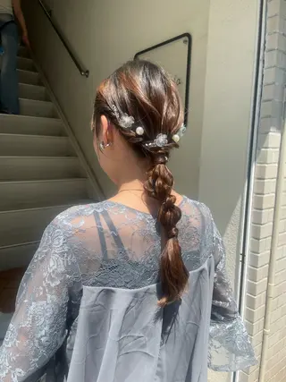 ヘアアレンジ 仲田 野愛のヘアスタイル