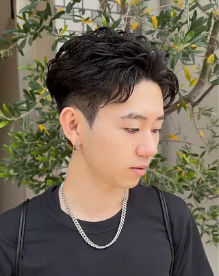 パーマ メンズ 年間2000名担当◎ パーマ職人/仲原佑樹のヘアスタイル