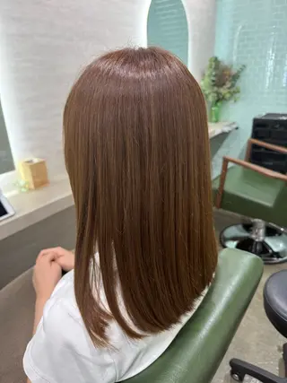 ミディアム カラー 初めてでも失敗しない 縮毛矯正/関内/あべのヘアスタイル