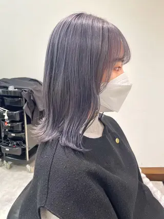 ミディアム カラー 田中大星 /ボブ 縮毛矯正のヘアスタイル