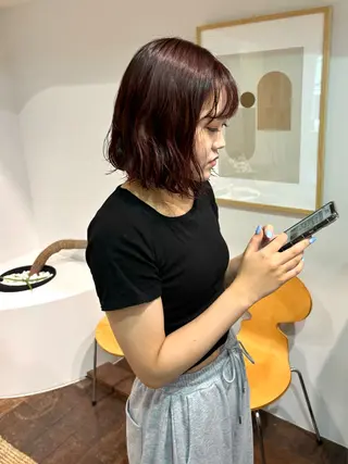 ミディアム 韓国レイヤー/ヘア カラー🎀ayamiのヘアスタイル