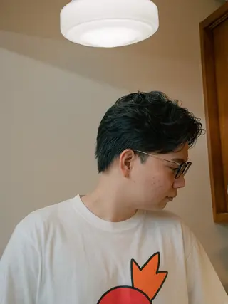 ショート カラー パーマ メンズ 🔗メンズサロン🔗 Kieのヘアスタイル