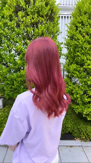 セミロング カラー ヘアアレンジ 🩶【推しハイトーン 】yuzu🩶のヘアスタイル