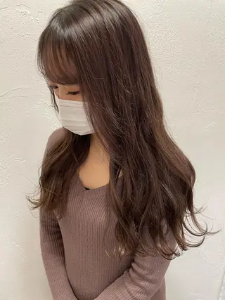 ロング カラー REINA☁️透明感 カラー/ぷつっと♡のヘアスタイル