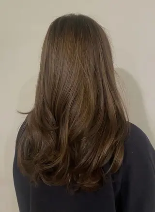 ロング コテ巻き風パーマ🫧 韓国パーマ反町海大のヘアスタイル