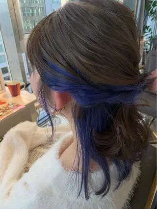 セミロング ダブルカラー /垣尾颯大のヘアスタイル