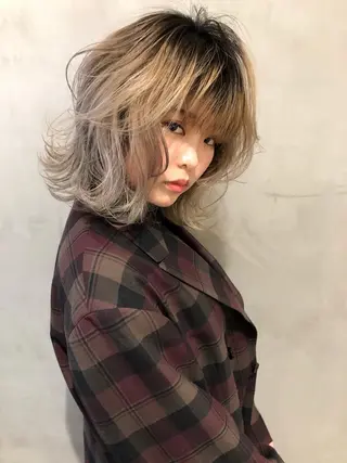 ミディアム カラー 大西 直人のヘアスタイル
