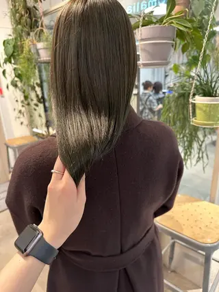 セミロング カラー REINA☁️透明感 カラー/ぷつっと♡のヘアスタイル