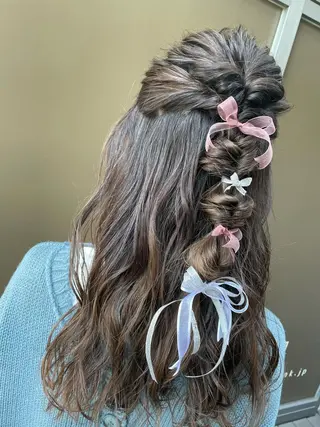 ロング ヘアアレンジ ヘアセット/髪質改善 🌿 長 若奈のヘアスタイル