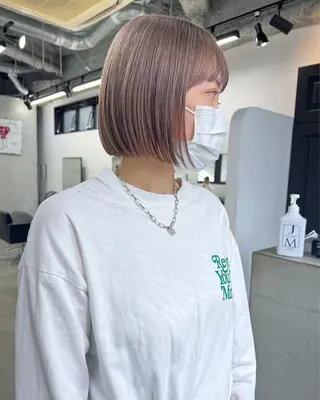 ショート カラー ヘアアレンジ 🫧透明感カラー/ ナルハ🫧のヘアスタイル